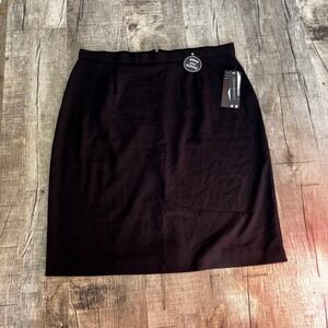 Counterparts Slimming Sensations Black Pencil Skirt Tummy Control NWT Womens